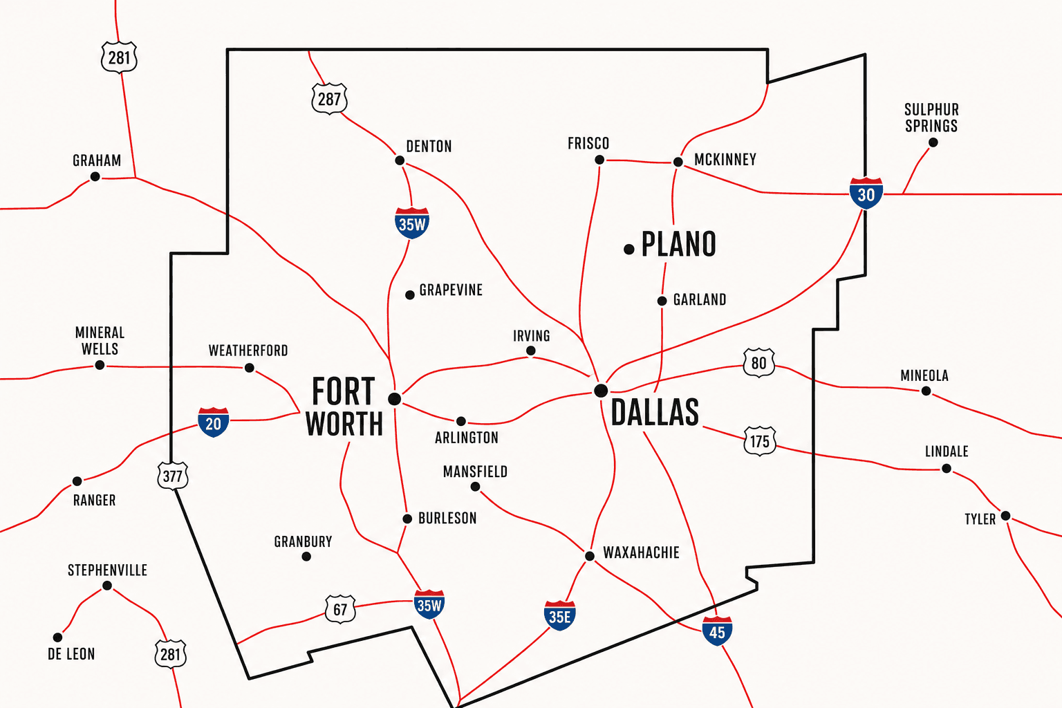 Service Area Texas