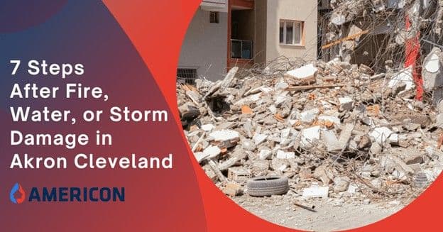 Property Restoration Akron Cleveland – 7 Steps After Fire, Water, or Storm Damage