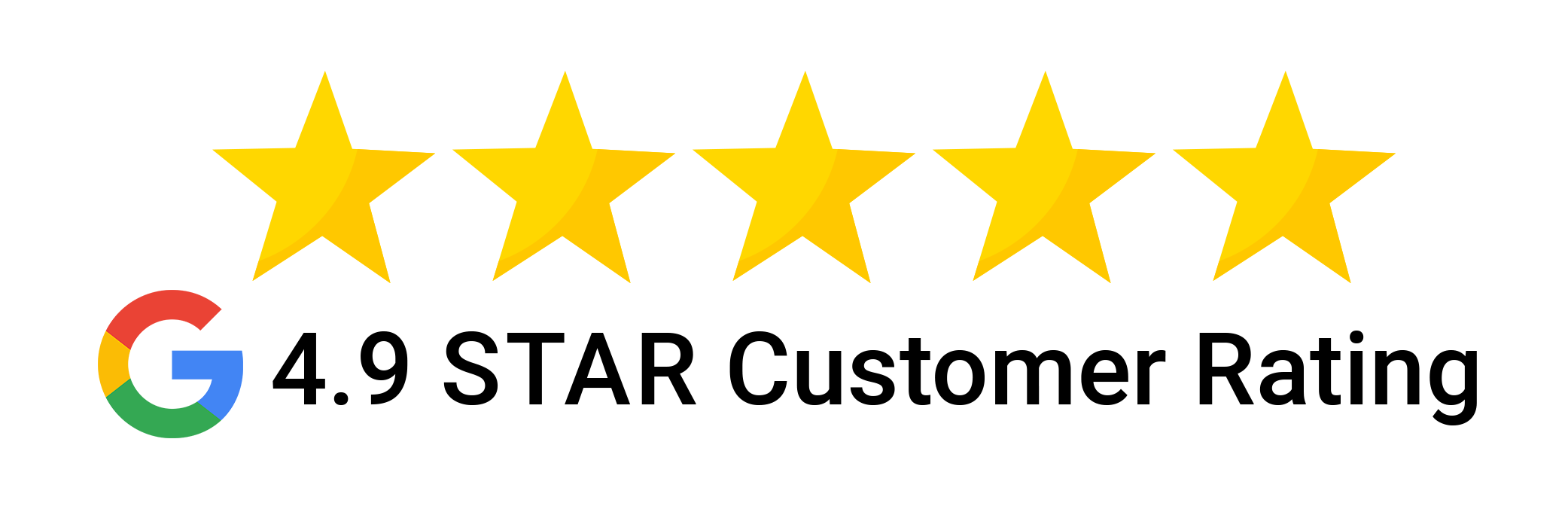 Google 4.9 Star Rating